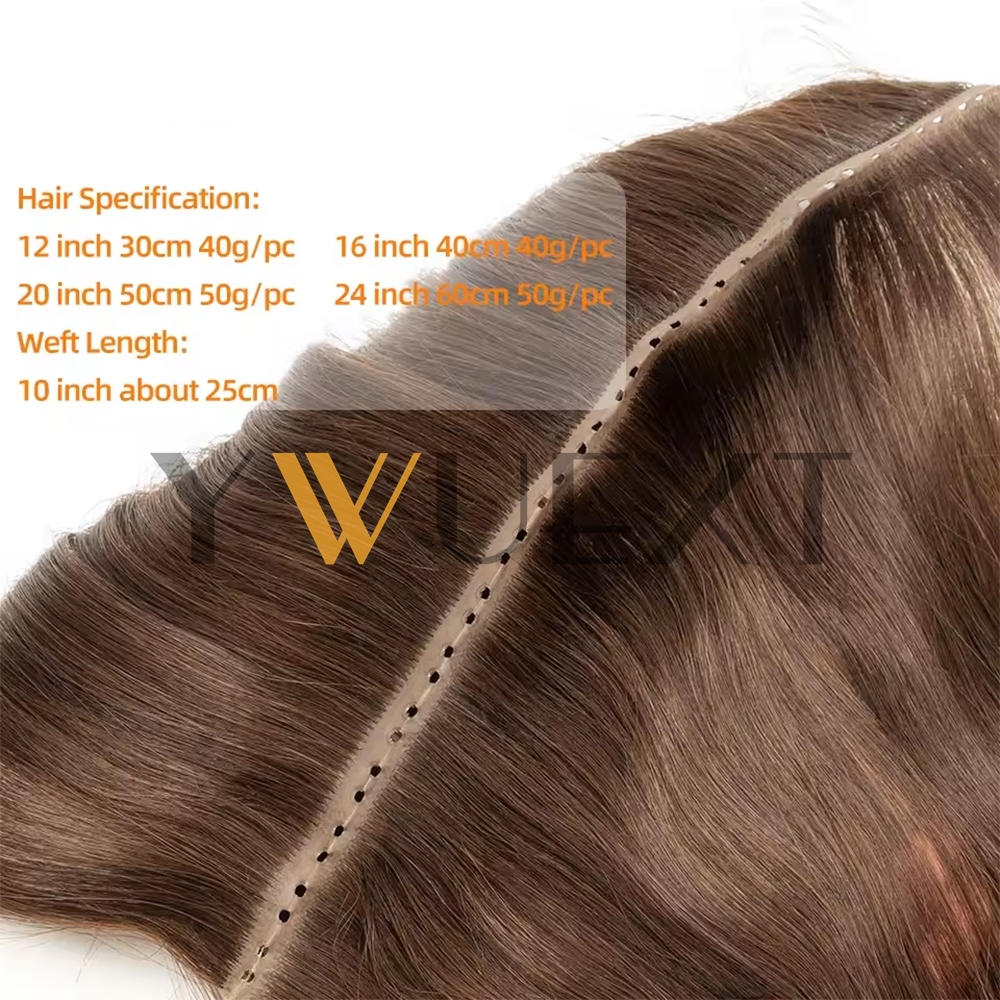 Extensions de cheveux humains, trame à Double injection XO, 12 à 24 pouces, trame Invisible à double languette, traction à travers les Micro cheveux naturels lisses