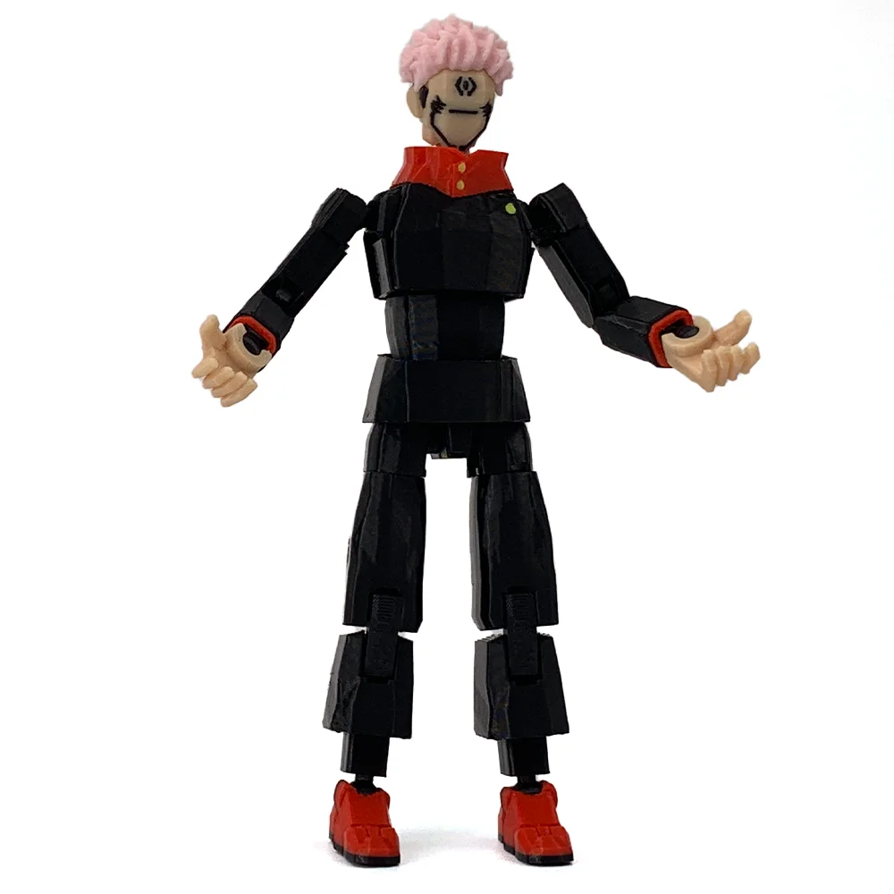 3D Printed Jujutsu Kaisen Ryomen Sukuna Anime Multi-Jointed Shapeshift Toys Action Figures Mannequin Model Ornaments Gifts