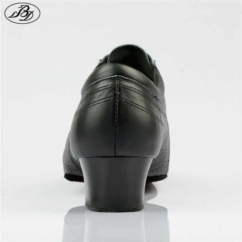 BD Dance-zapatos de baile latino para hombre, suela dividida, de cuero suave, profesional, con tacón elástico, para baile de salón, 424