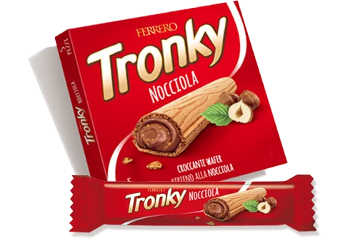 Plaquette fourrée aux noix 90g Tronky nocciola - Fererro