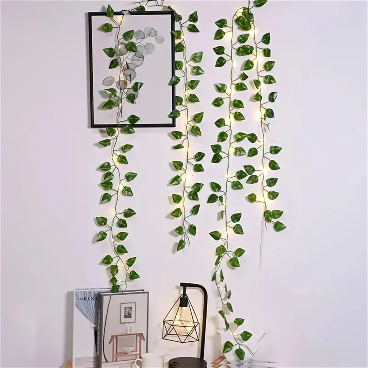 2M 20 LED สีเขียว Leaf String Light สวนไฟตกแต่งปีใหม่ String โคมไฟงานแต่งงานวันขอบคุณพระเจ้าตกแต่งคริสต์มาส