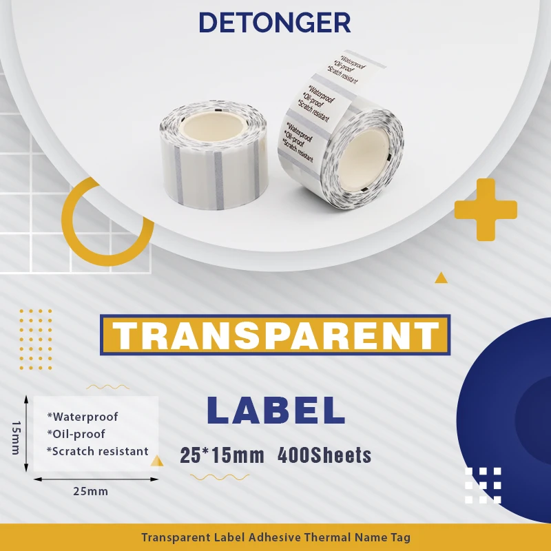 Detonger DP23S/DP30S Mực Máy In Trong Suốt Nhiệt Tổng Hợp Nhãn Giấy