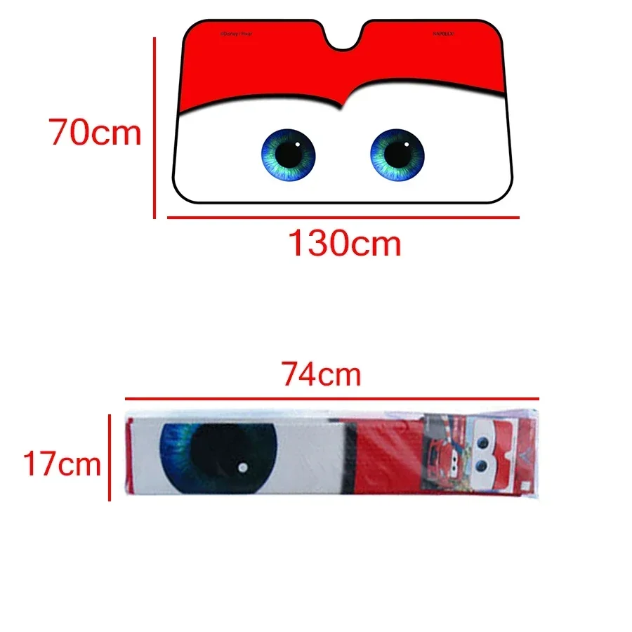 การ์ตูนหน้าต่างฟอยล์ 4 สีพิกซาร์อุ่นกระจกบังแดดรถหน้าต่างด้านหน้า Visor รถพลังงานแสงอาทิตย์ป้องกันเครื่องมือใหม่ amagi