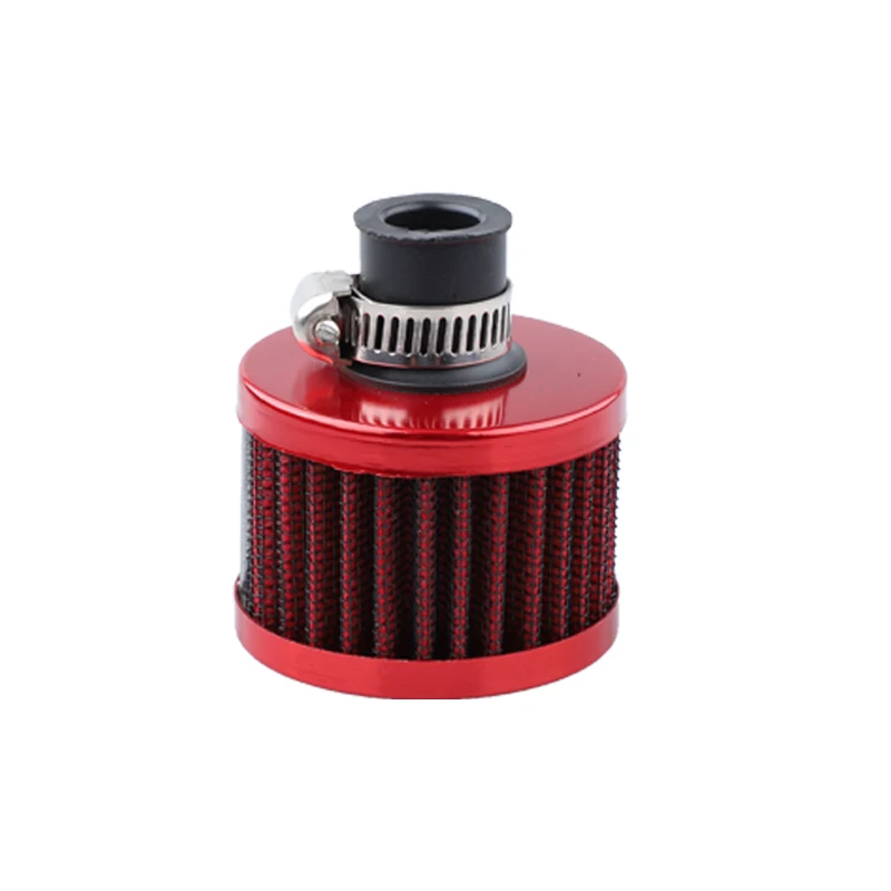 Universal Interface Car Air Filters 12mm For Motorcycle Cold Air Intake High Flow Crankcase Vent Cover Mini Breather Filters