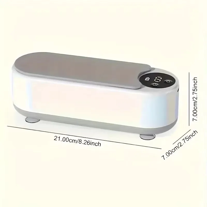High-Frequency Ultrasonic Glasses Cleaner Machine - Wireless Control, Multi-Purpose Cleaning for Eyewear and Accessories
