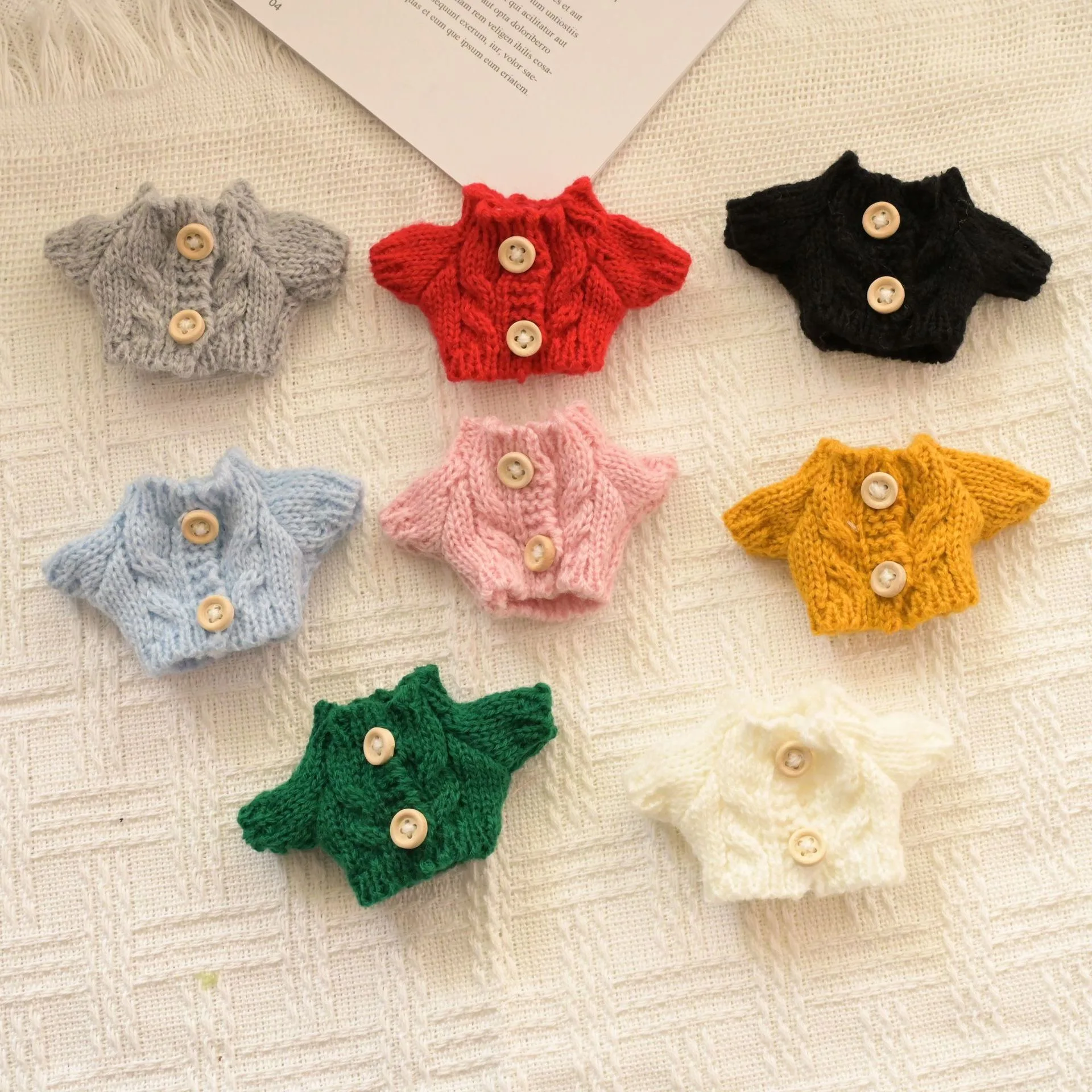 Ropa para perros Headmaster de 10cm, suéter en miniatura para muñeca de juguete Bjd 1:8, suéter, accesorios de uso de Navidad, 1 ud.