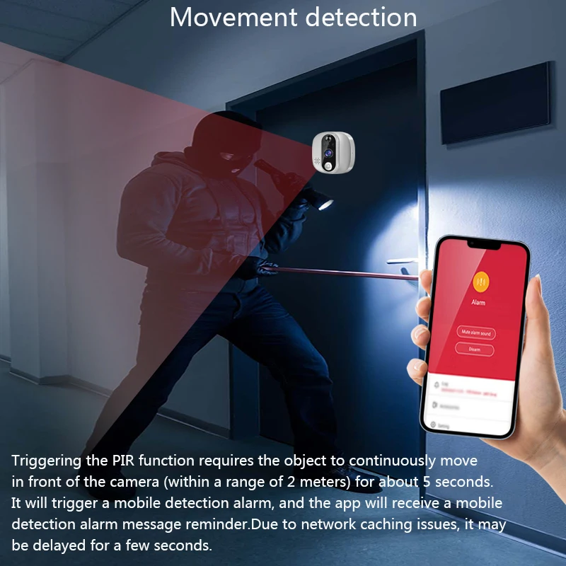Tuya câmera de vídeo inteligente campainha wifi 1080p olho mágico campainha da porta ip com tela de exibição de 4.3 polegadas funciona com alexa google casa