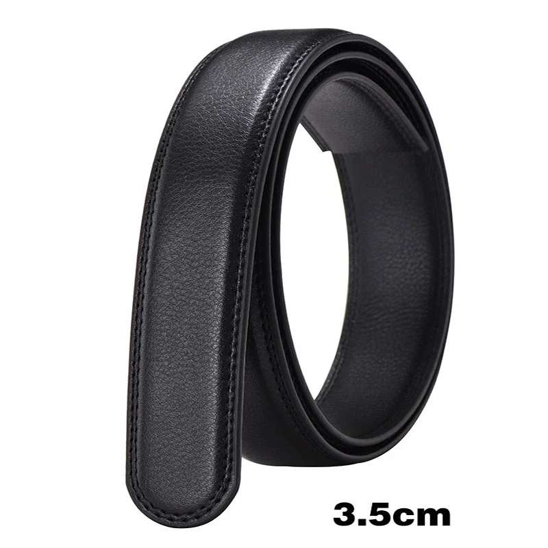 Masculino feminino 2.4 2.8 3.0 3.5 cm de largura cinto sem fivela para fivela automática cintos de couro pu de alta qualidade tiras corporais sem fivela