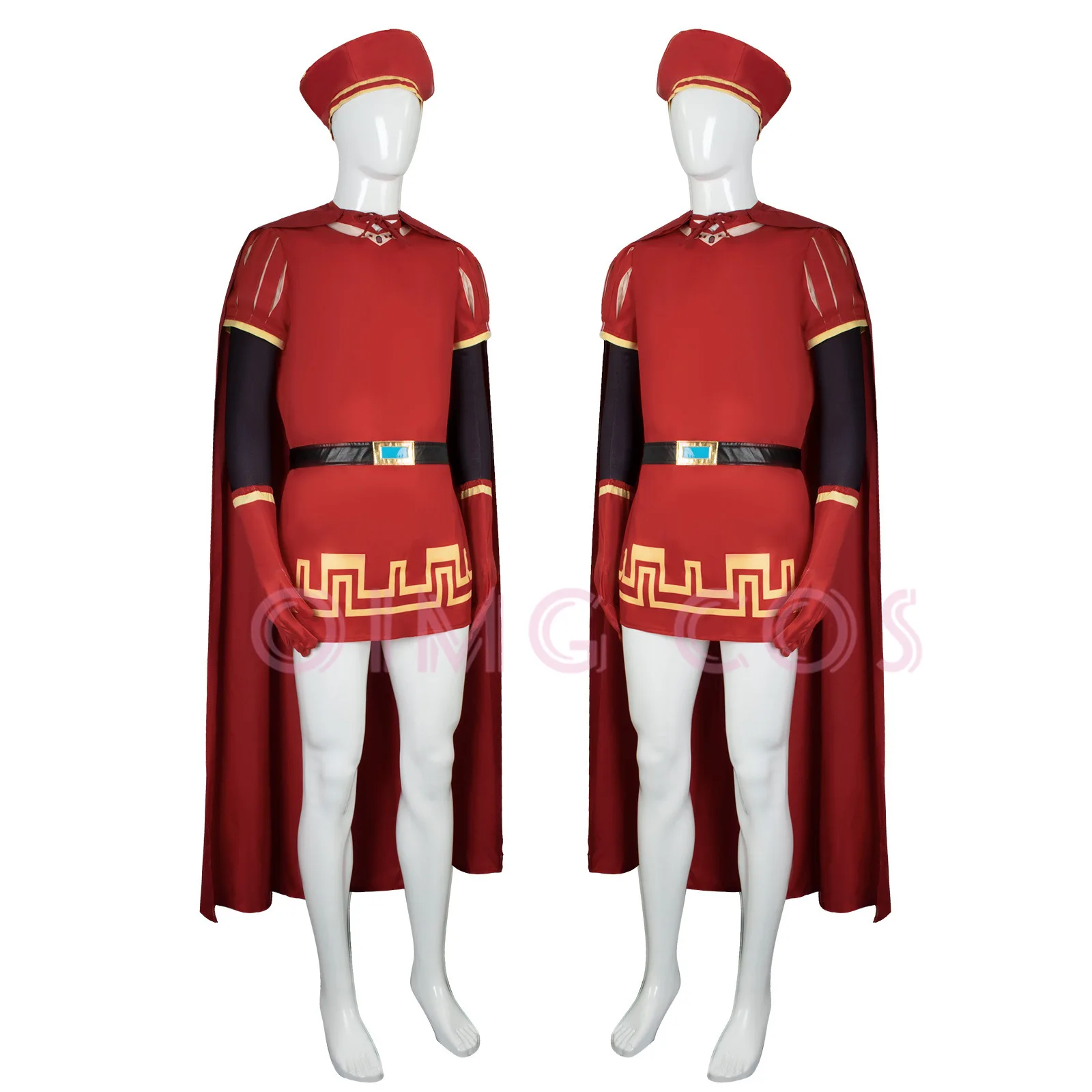 主 Farquaad コスプレ衣装シュレックカーニバル制服かつらアニメハロウィンロールプレイングホリデーパーティー衣装女性ゲーム
