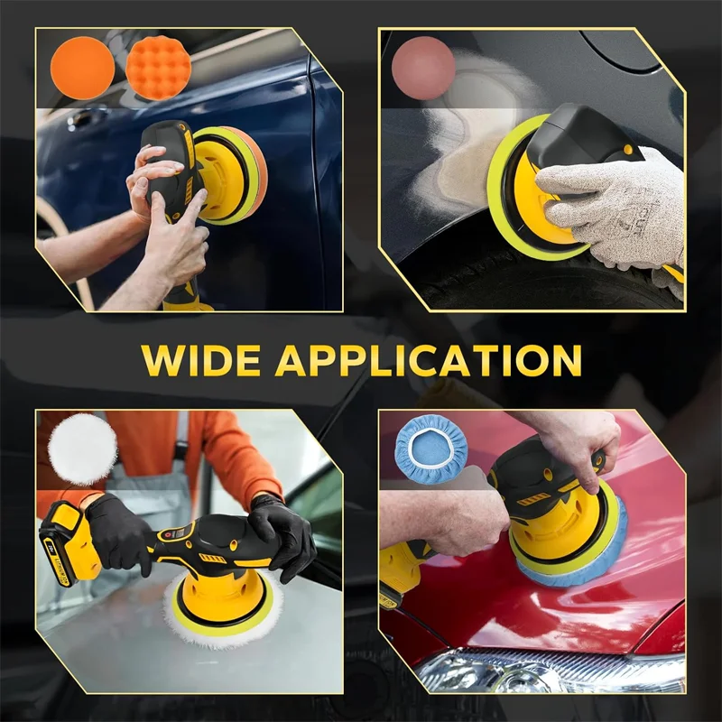 Dewalt 8 Gears Digital Display Cordless Car Polisher Electric Polisher Auto Car Waxing Polishing Machine For Dewalt 20V Battery