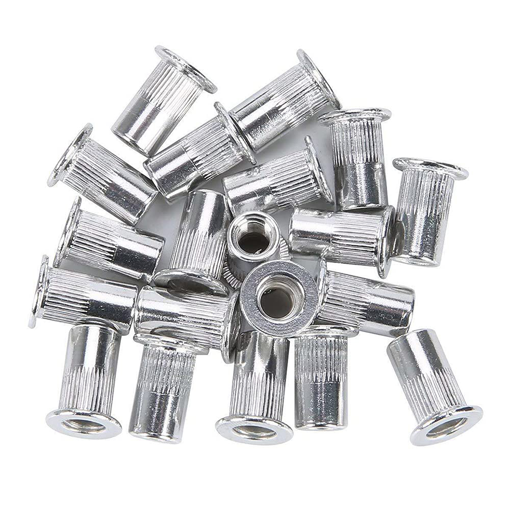 Podofo 110 pièces pistolet à écrou à rivets robuste riveteuse à main 7 tailles M3 M4 M5 M6 M8 M10 M12 ensemble de pinces à écrou à rivets ensemble de pinces à rivets à filetage