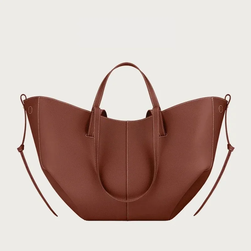 Bolsa de grande capacidade estilo clássico elegante vintage bolsa de ombro forma balde sob braços versátil tendência saco