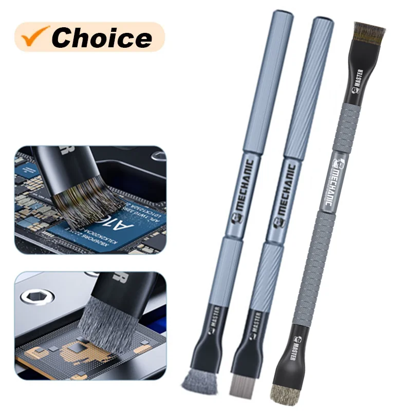 MECHANIC Tragbare Doppel/Einzel Kopf Kleber Entfernung Pinsel Handy Motherboard CPU IC Pad Reinigung Polieren Werkzeug