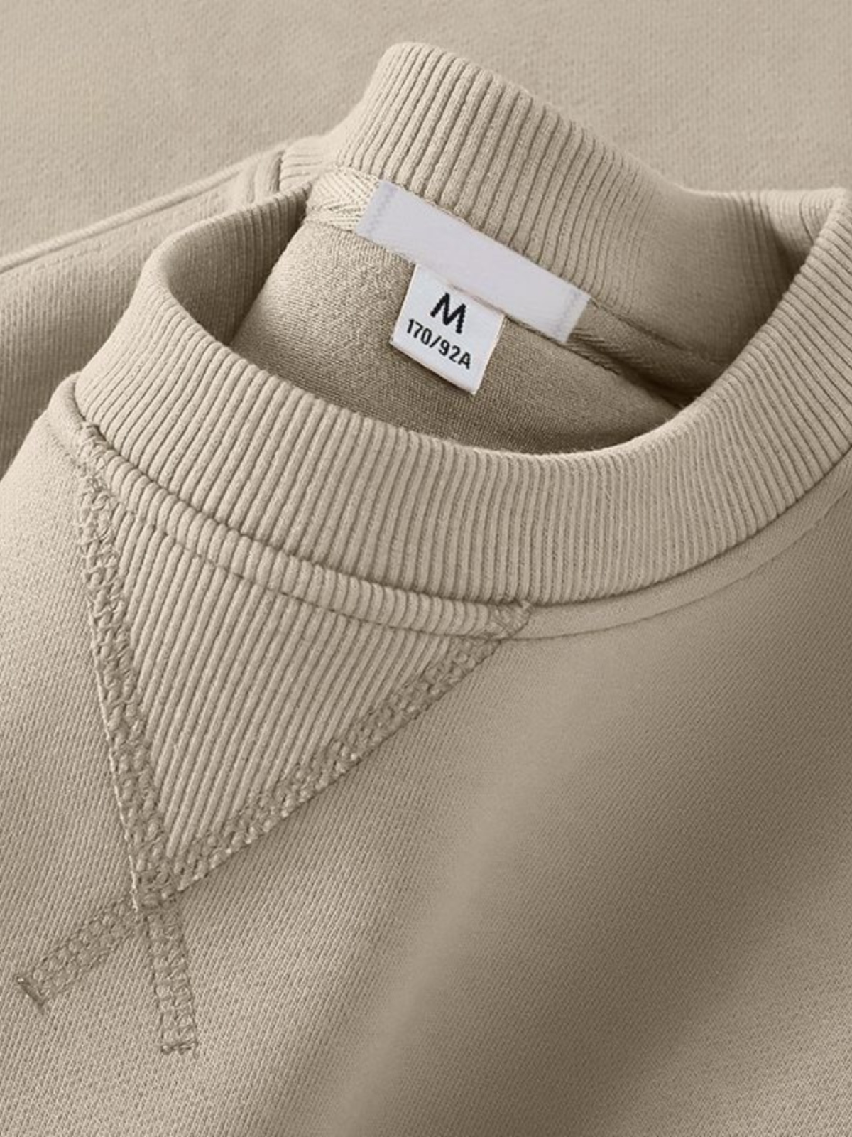 Unisex round Neck Sweatshirt Pure Color American Sle Spring Autumn Casual Jacket Loose Fit Cotton Polyester Easy Care