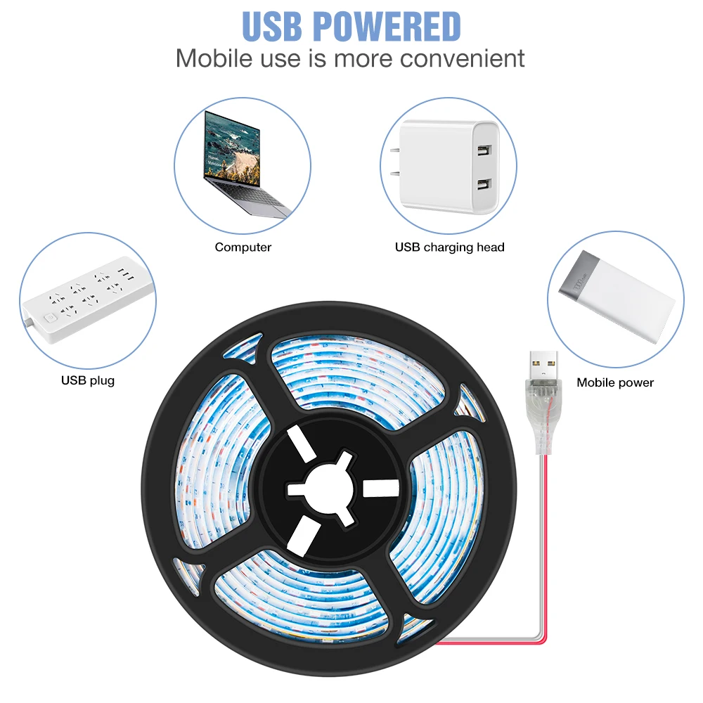 USB lampa fito Full Spectrum światło do uprawy roślin taśma Led do wzrostu światła cieplarnianych Phytolamp dla roślin hydroponika System uprawy