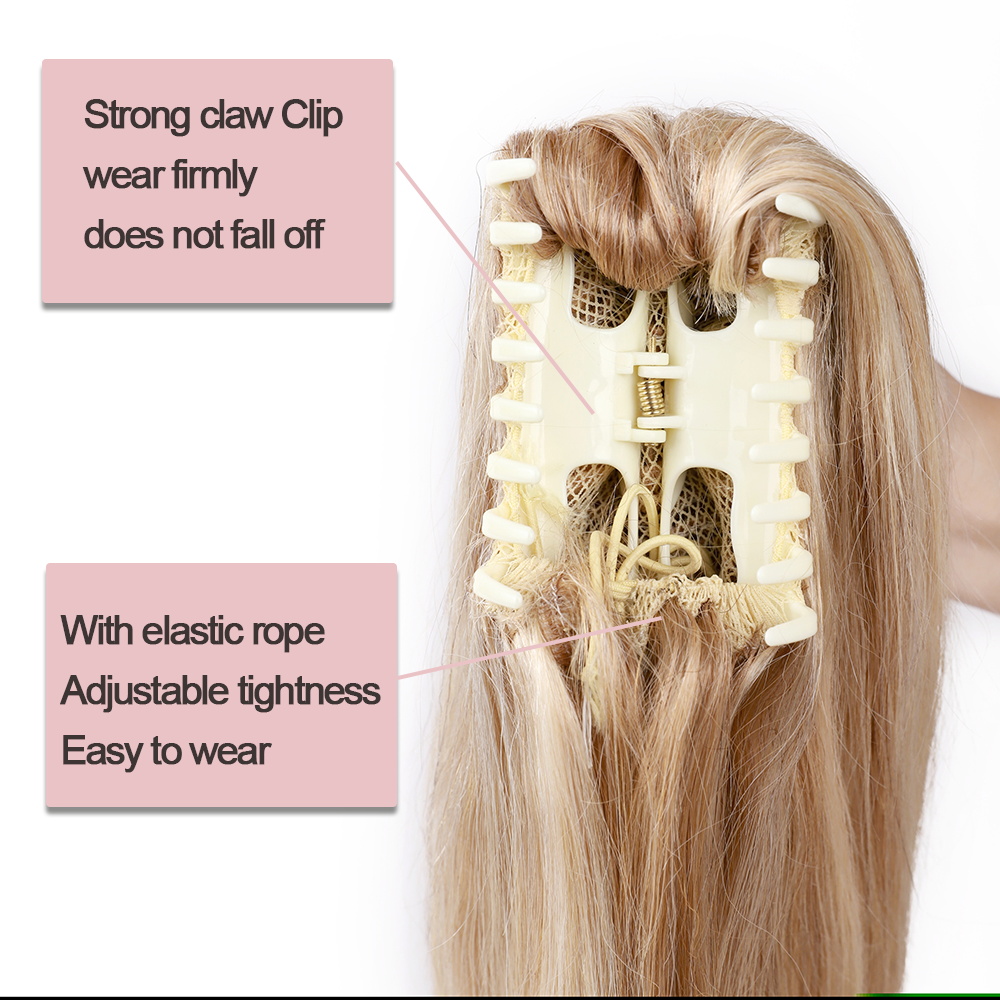 Extensiones de cola de caballo con Clip Rich Choices, 100% de cabello humano, cola de caballo de mandíbula larga/garra con Clips, postizos para mujer