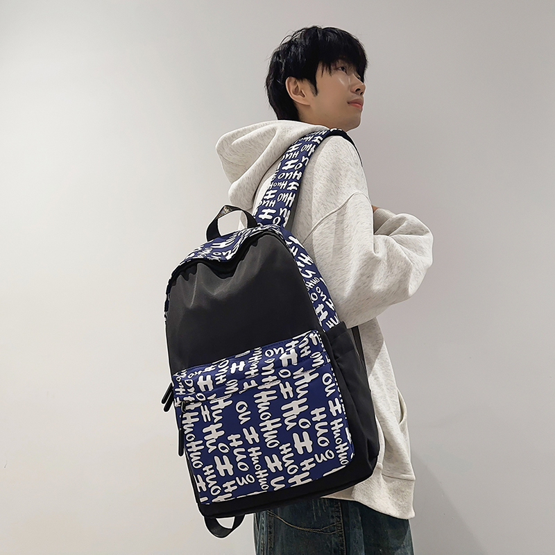 Women Schoolbag Waterproof Large Capacity School Backpack Smooth Zipper Solid Teens Girl Casual Daypack Bag Student Supply