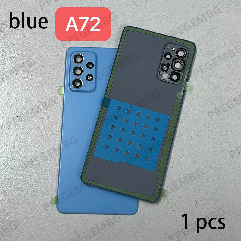 1A52 a52s A72 carcasa de batería cubierta puerta trasera para Samsung Galaxy A52 4G 5G a525 a526 a528 carcasa trasera cubierta trasera cámara