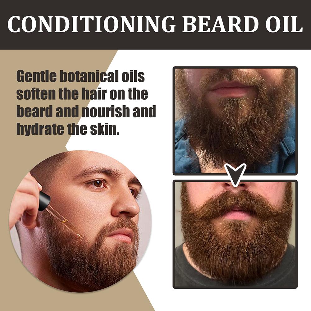 30 ml Bart Wachstum Öl Serum Für Männer Bart Wachstum Und Pflege Erweichen Stärken Styling Bart Öl Nähren Bart Pflege öl