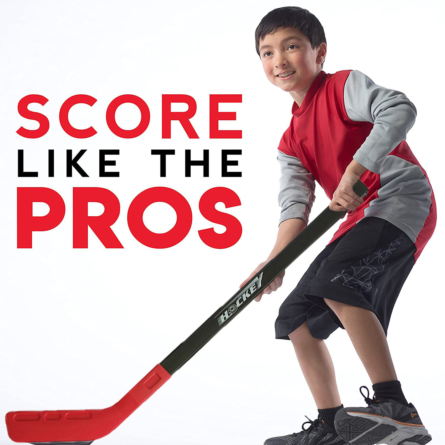 セット子供のおもちゃプーリーアイスホッケー 72 センチメートルプラスチックホッケースティック子供の屋外スポーツおもちゃホッケースティック