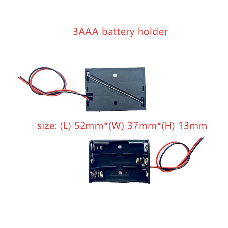 5 Chiếc 1/2/3/4 Khe Cắm Pin AAA Ốp Lưng Hộp Pin AAA Pin Với Dẫn Với 1 2 3 4 Khe Cắm AAA Thả