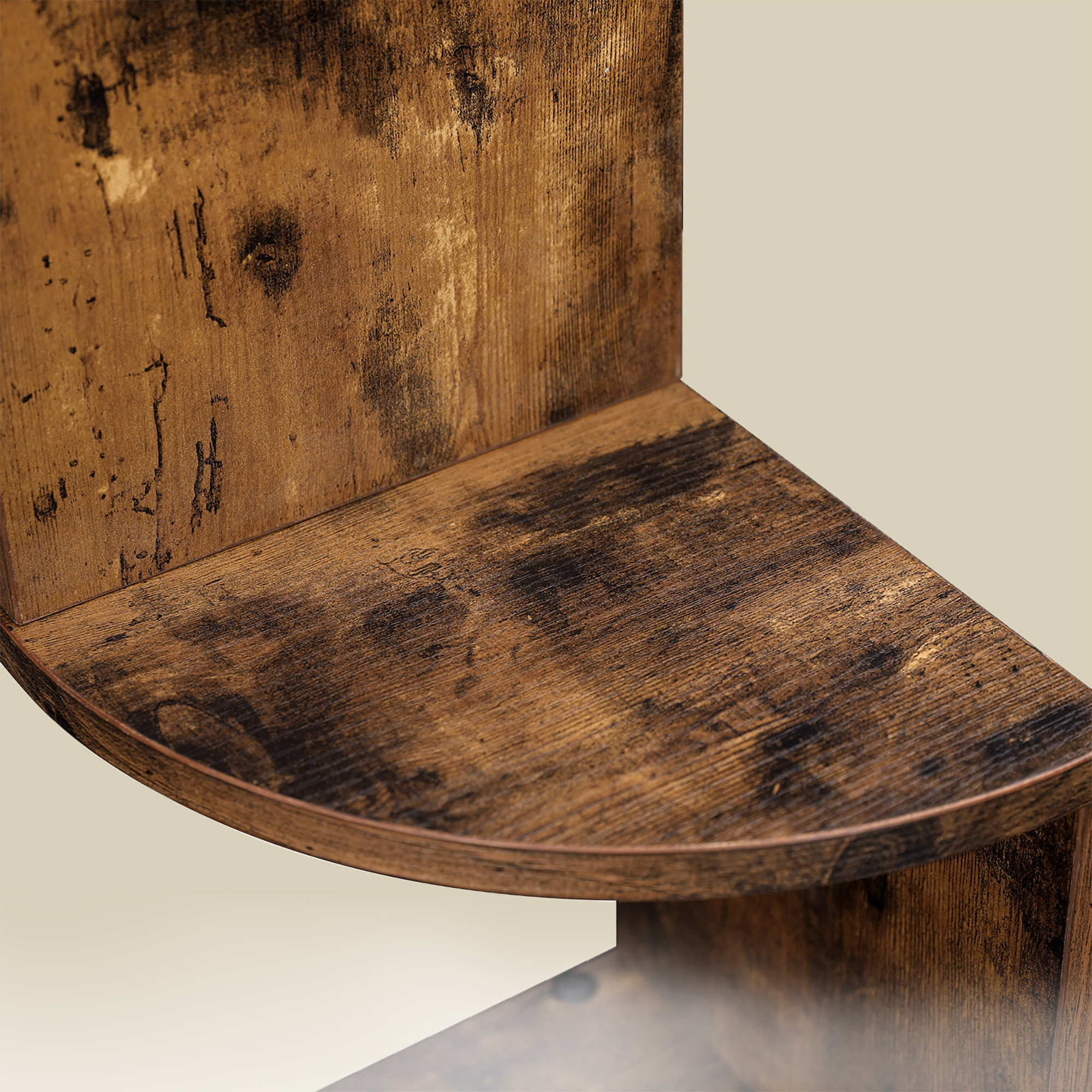 VASAGLE Eckregal, Wandregal 5 Ebenen, Schweberegal für Bücher, Bücherregal, Pflanzenregal für Schlafzimmer, Wohnzimmer