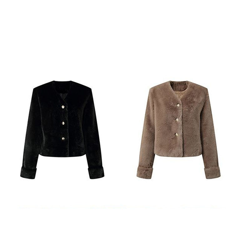 ผู้หญิงเสื้อผู้หญิงเสื้อขนสัตว์ใหม่แฟชั่น Mink FUR Coat ผู้หญิงฤดูใบไม้ร่วงและฤดูหนาวใหม่ขนสัตว์สั้นสุภาพสตรีลม Chaebol ลูกสาว