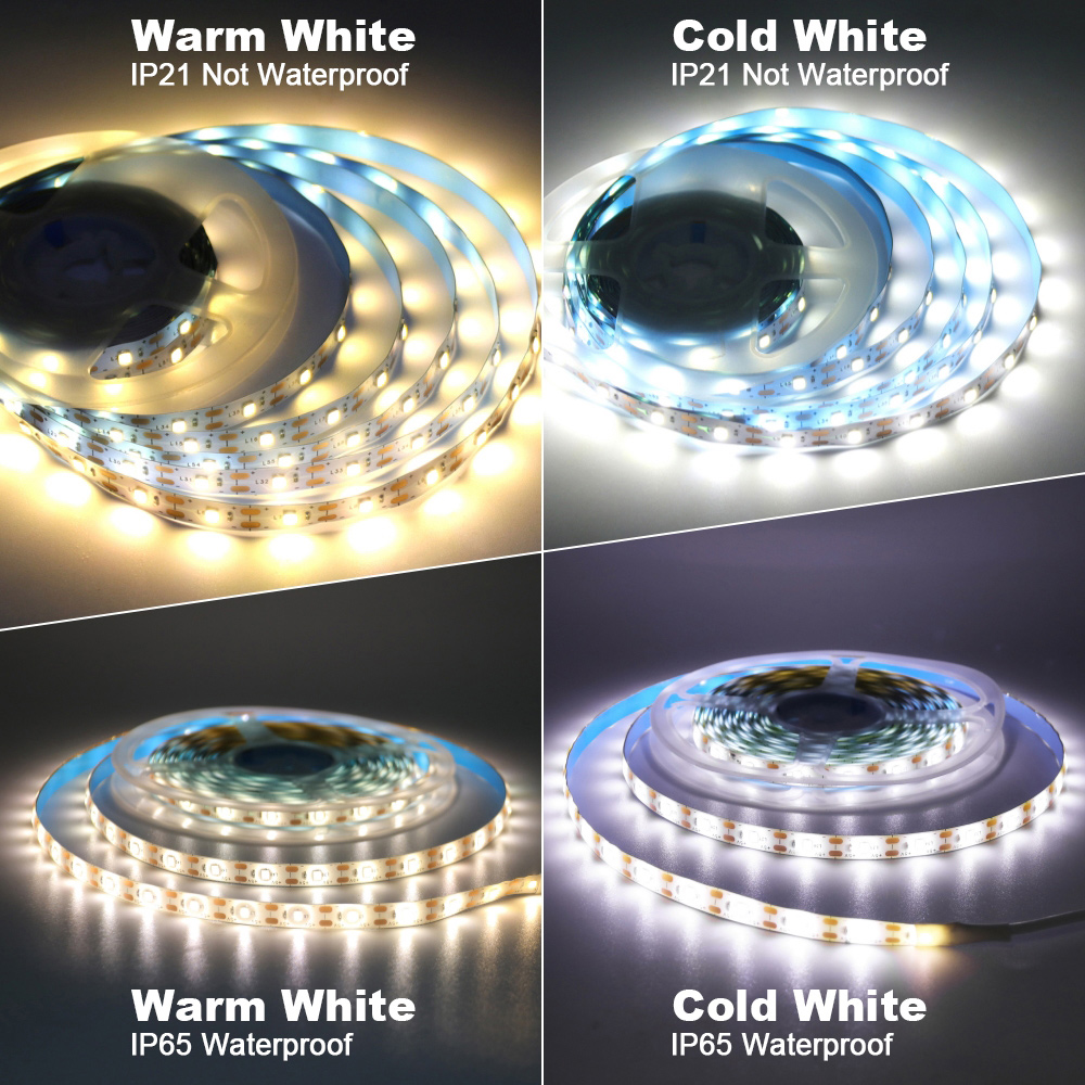 5 V USB 2835 LED-Streifenlicht mit DC-Stecker 3528 SMD Flexibles LED-Bandband 60 LED 0,5 m 1 m 2 m 5 m Schrankbeleuchtung Nacht-TV-Hintergrundbeleuchtung