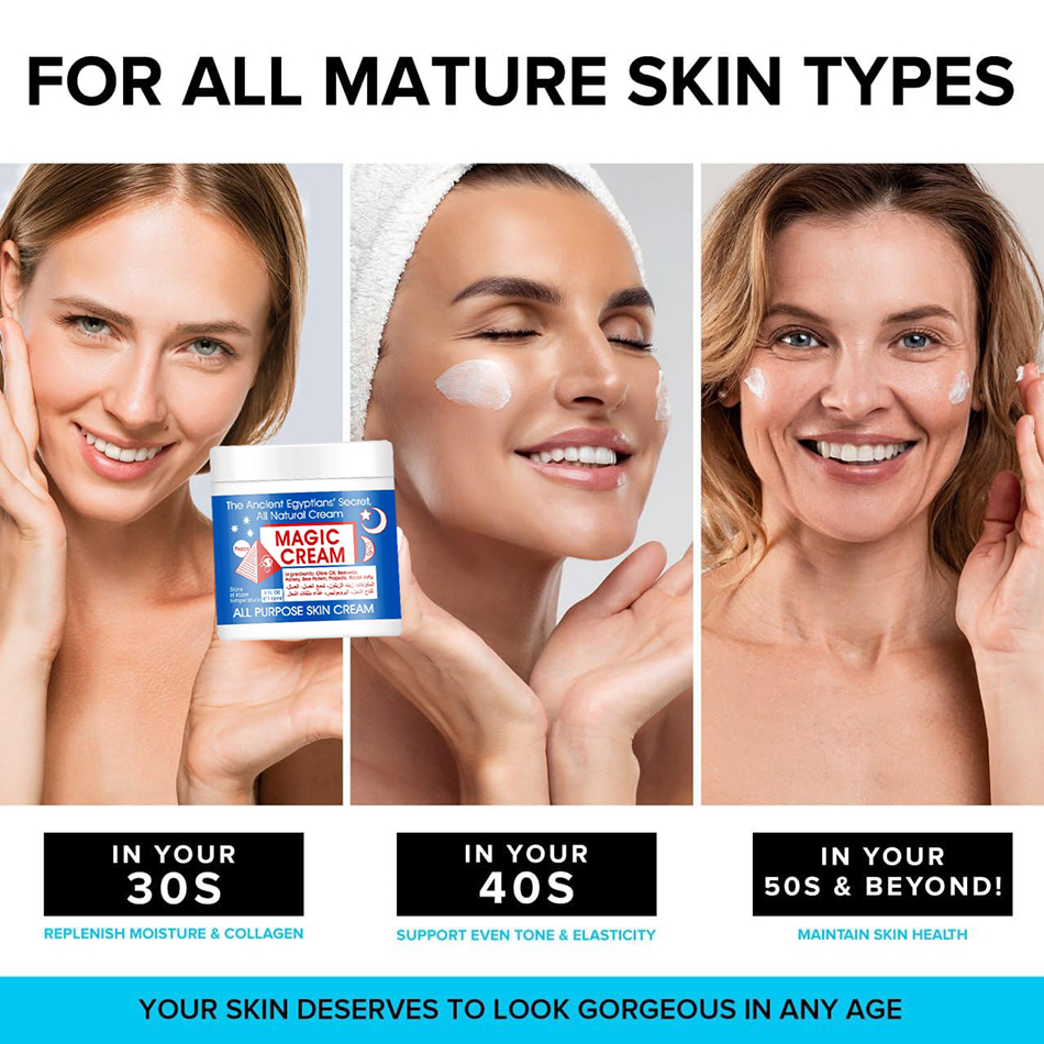 2 個 * 118 グラムマジックフェイシャルクリーム万能スキンフェイスクリーム保湿栄養毎日の使用