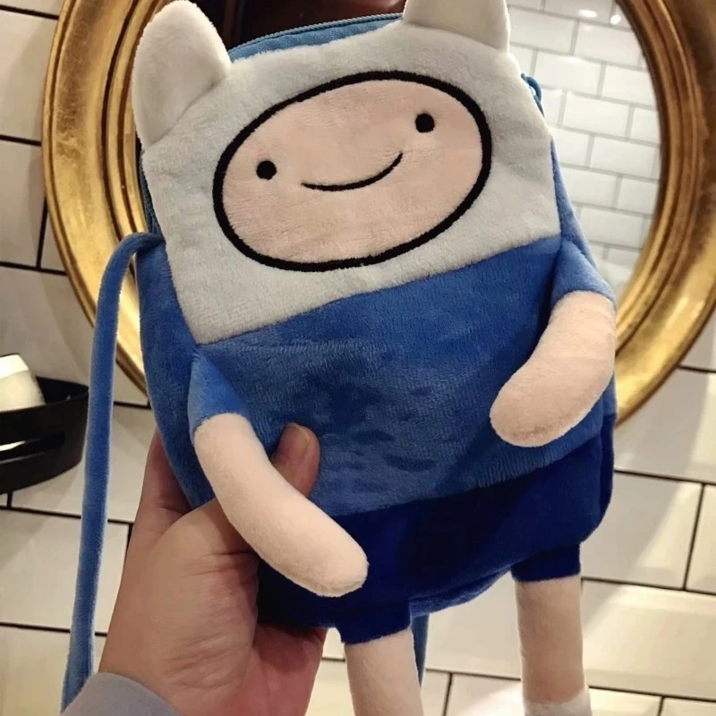 การ์ตูนFinn & JakeรูปCrossbodyกระเป๋าตุ๊กตาเหรียญกระเป๋ากระเป๋าอะนิเมะBMOและกระเป๋าตุ๊กตาของเล่นเด็กหญิงเด็กชายวันเกิด...