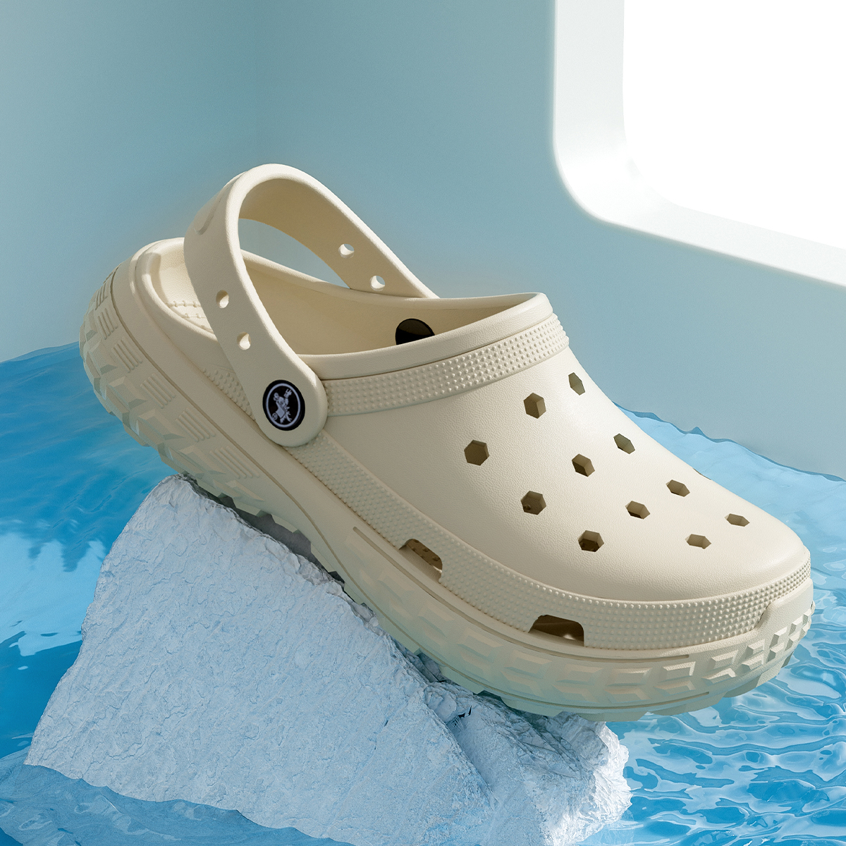 Zapatos con agujeros para mujer y hombre, sandalias antideslizantes de verano para exteriores, zapatillas de playa con punta cerrada y sensación de mierda, parte inferior gruesa y suave