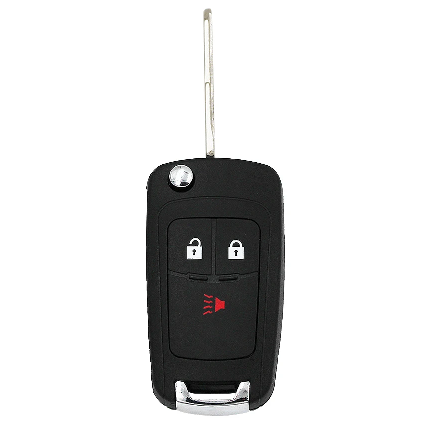 Ecusells 3 botones Flip Key Shell funda Fob para Chevrolet Spark 2012-2016