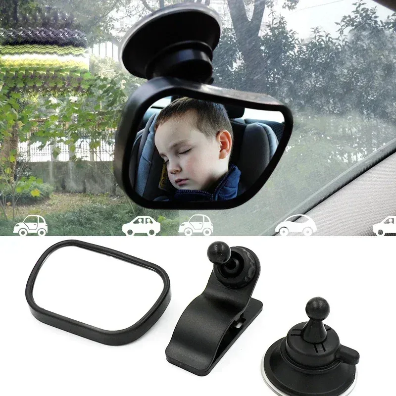 Verstelbare Auto Baby Achteruitkijkspiegel Baby Achterbank Achteruitkijkspiegel 2 in 1 Mini Veiligheid Kind Baby Kids Bolle Kijkspiegel