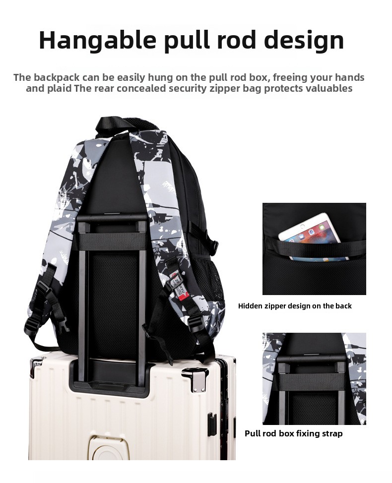 2025 낙서 인쇄 십대 소년과 소녀를위한 학생 배낭 고품질 나일론 방수 학교 가방 정형 학교 가방