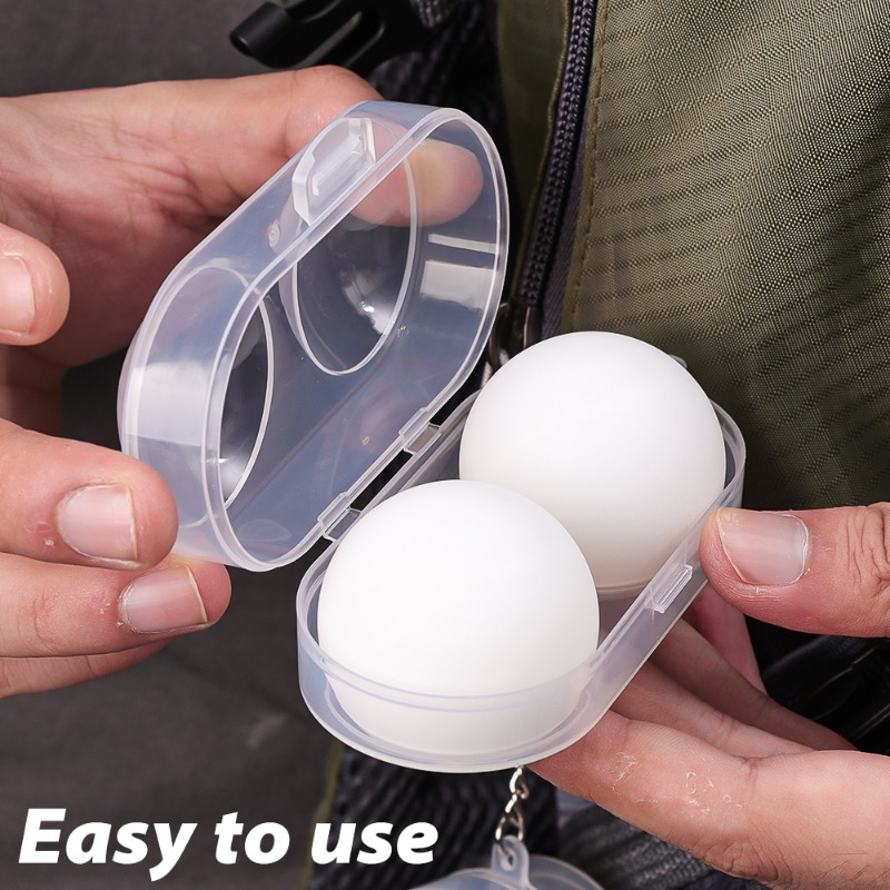 ลูกปิงปองคอนเทนเนอร์กล่อง Hard พลาสติก Ping Pong Ball กล่องเก็บพวงกุญแจตารางเทนนิสอุปกรณ์เสริมของขวัญ