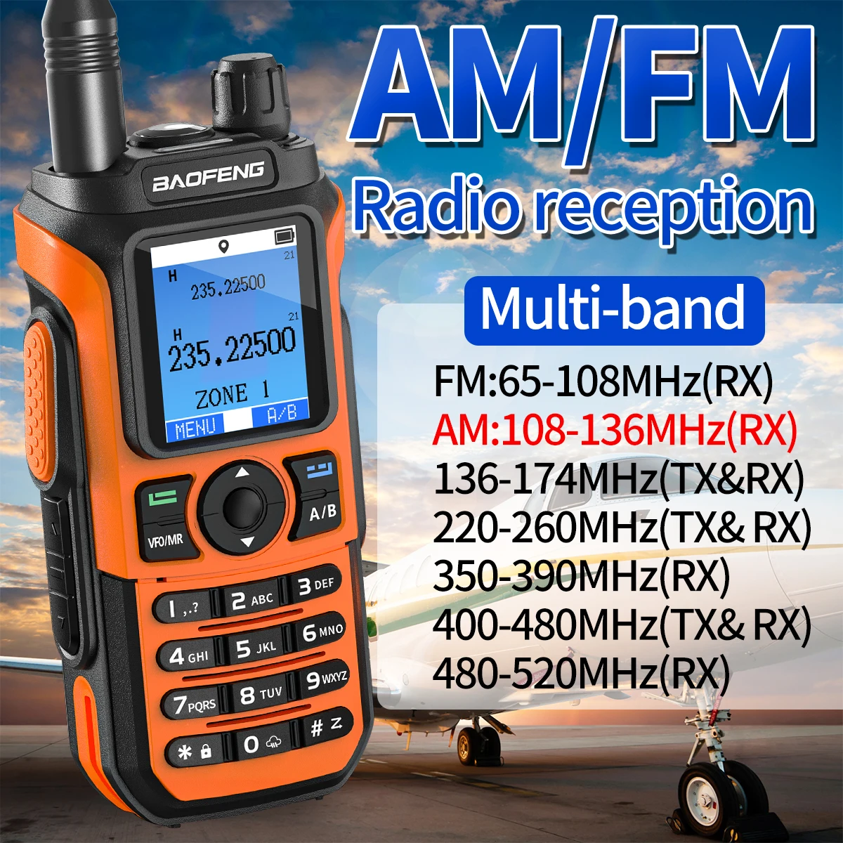 Baofeng UV-21 GPS Walkie Talkie portatile a lungo raggio Mutli-Band Wireless Copy Frequency Amateur Type-C Charger Upgrade UV-17 PRO