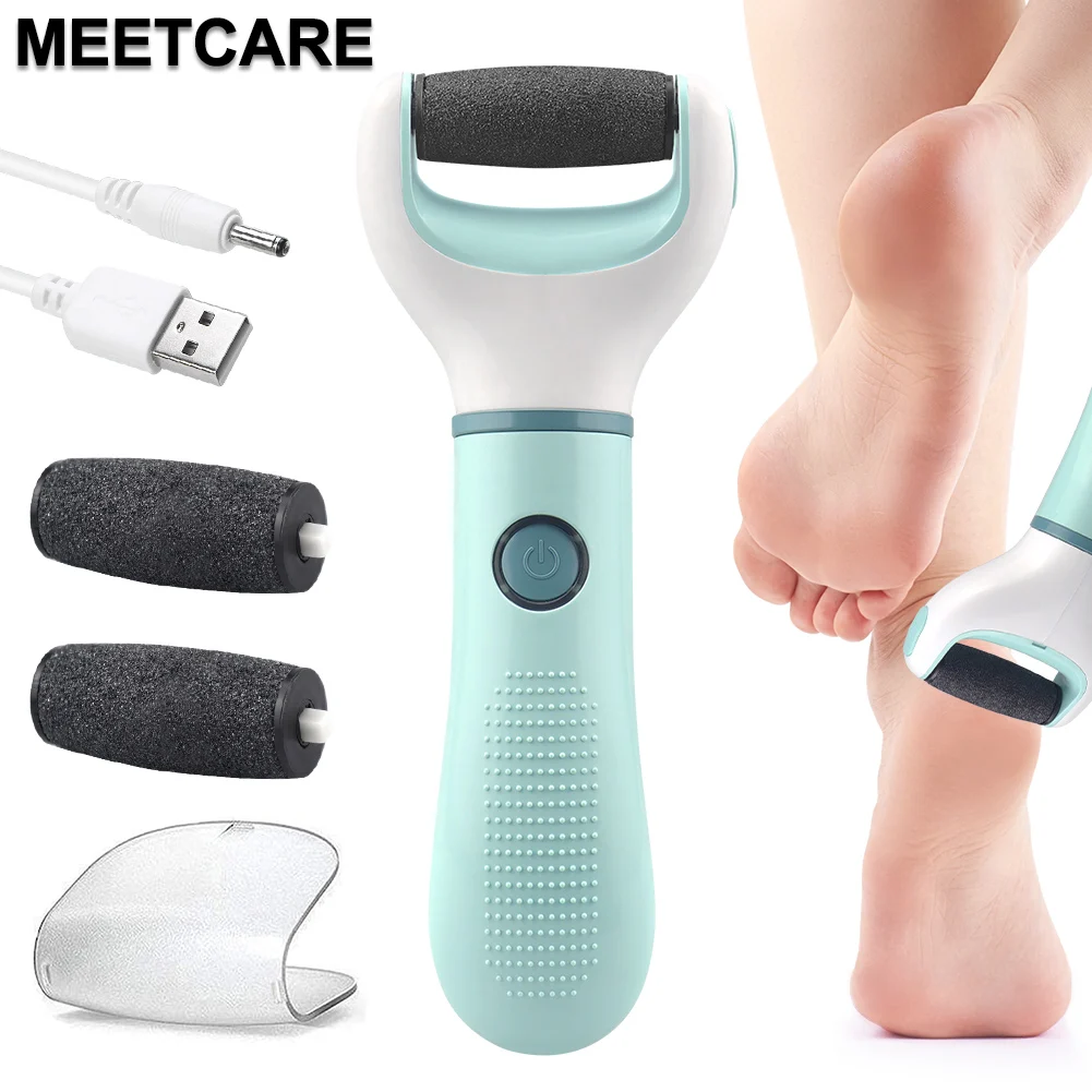 Moedor de pés elétrico automático sem fio, remoção de calos de pele morta, rachaduras, pele dura e rachada, ferramenta de pedicure, à prova d'água, limpador de pés