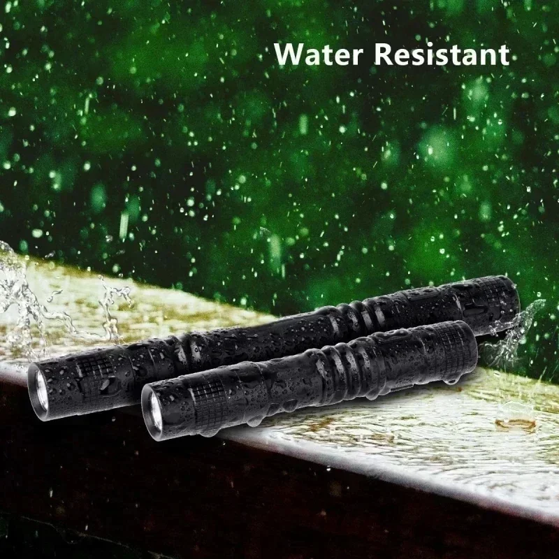 Mini lampe de poche Portable à stylo LED, avec pince à stylo, torche Ultra de poche, utilisation de batterie AAA pour Camping en plein air, lampe de secours