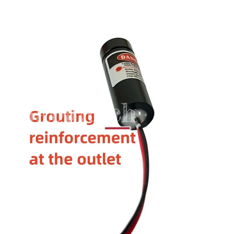 24V industrial grade laser module 12mm 650nm red light laser head, straight line, cross line, point shaped adjustable focus