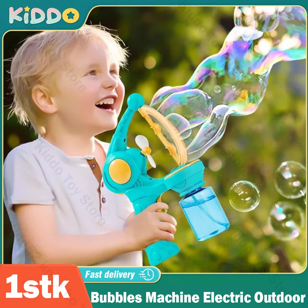 Macchina per bolle Pistola elettrica per bolle grandi Piccole bolle Giocattolo per bambini Soffiatore automatico di sapone Giochi per feste all'aperto Regali per bambini