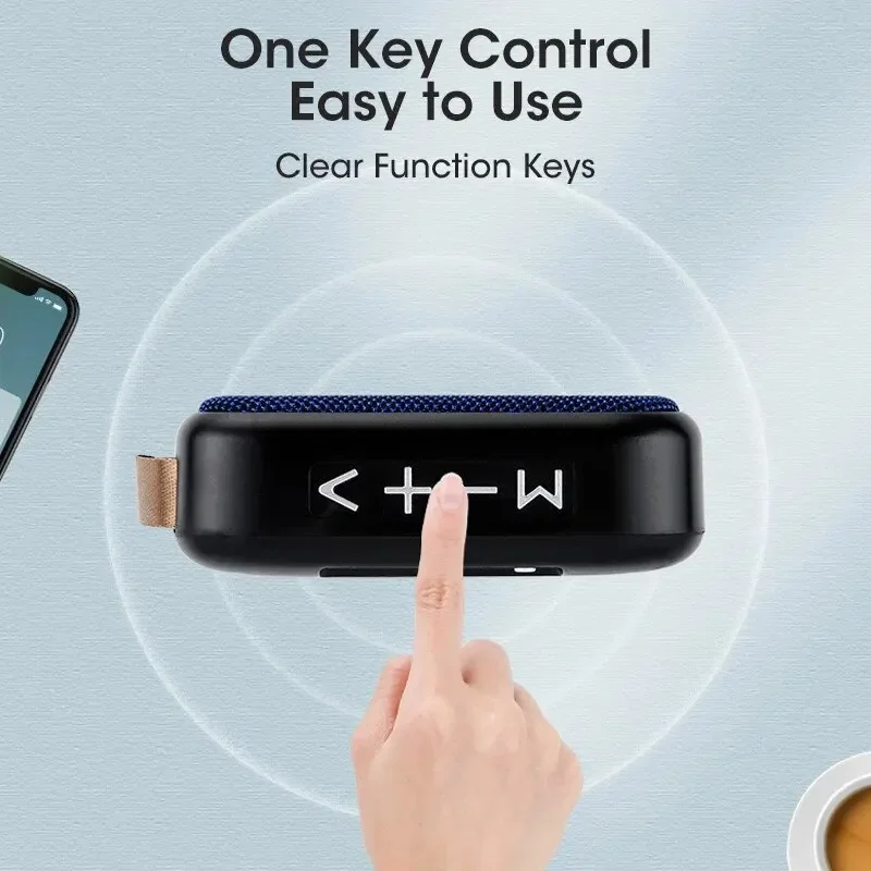 Bezprzewodowy głośnik Bluetooth do telefonu komórkowego, subwoofer, głośny głośnik do płatności głosowej, mały głośnik z gniazdem na kartę