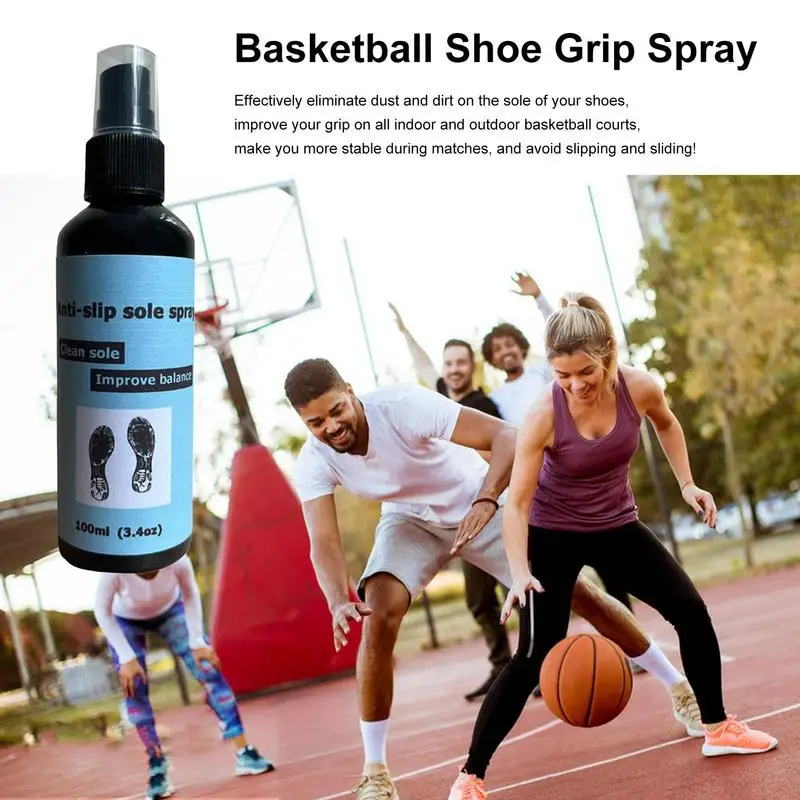 100ml รองเท้า Grip สเปรย์ Anti-SLIP Sole สเปรย์สเปรย์สําหรับรองเท้าบาสเก็ตบอลรองเท้า Protector ปรับปรุง Traction ทําความสะอาด & ฟื้นฟู