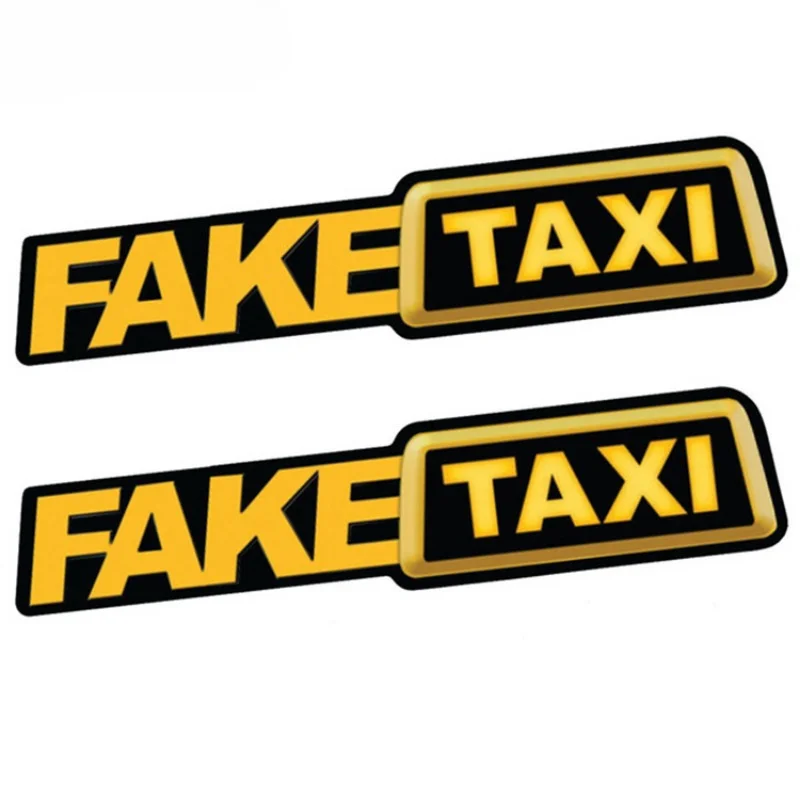 Universal falso TAXI coche Auto pegatina calcomanía emblema vinilo autoadhesivo para coche divertido coche pegatina