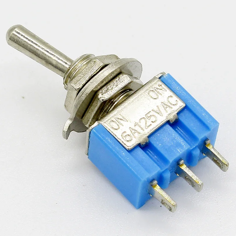 10 Cái/lốc Xanh Mini MTS-102 3 Spdt Trên-Trên 6A 125VAC Thu Nhỏ Công Tắc