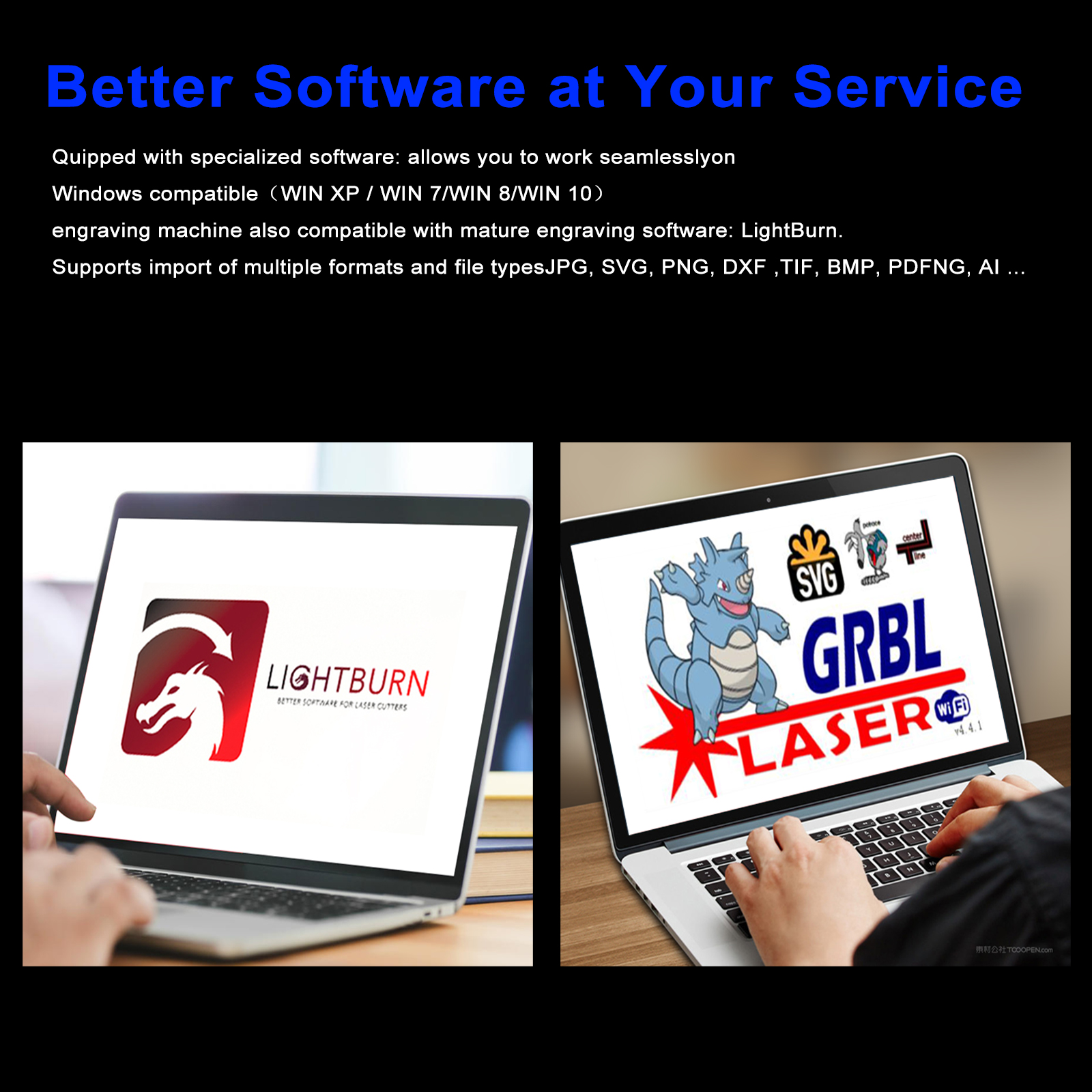 Zbaitu CNC WiFi Laser Graveur Cutter Schneiden Graviermaschine Router Lightburn Grbl Handysteuerung