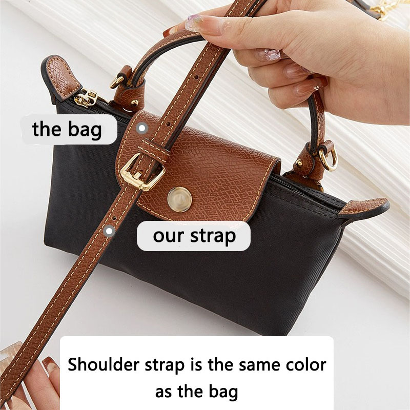 Кожаный сменный ремень для сумки через плечо для мини-сумки Longchamp, плечевой ремень без перфорации, модификация, аксессуары для сумки