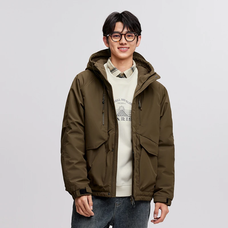 Semir Baumwolle gefütterte Jacke Herren 2024, Winter, wasserdicht, ölbeständig, schmutzabweisend und winddicht, Oberbekleidung, locker