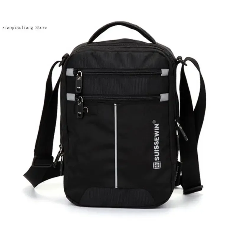 Bolso cruzado de hombro informal negro para hombre