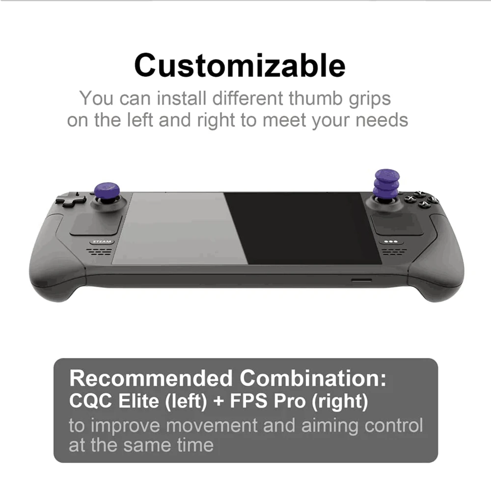 6Pcs Thumb Grip for Steam Deck OLED ROG Ally X  Analog Stick Cap for Steam Deck Non-Slip Thumbstick Cover Cap Accessories