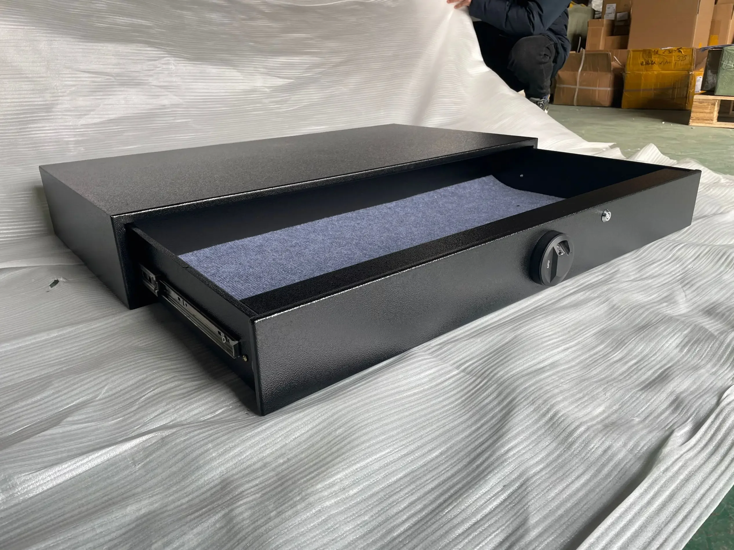 Factory customized bed  safe with electronic fingerprint lock